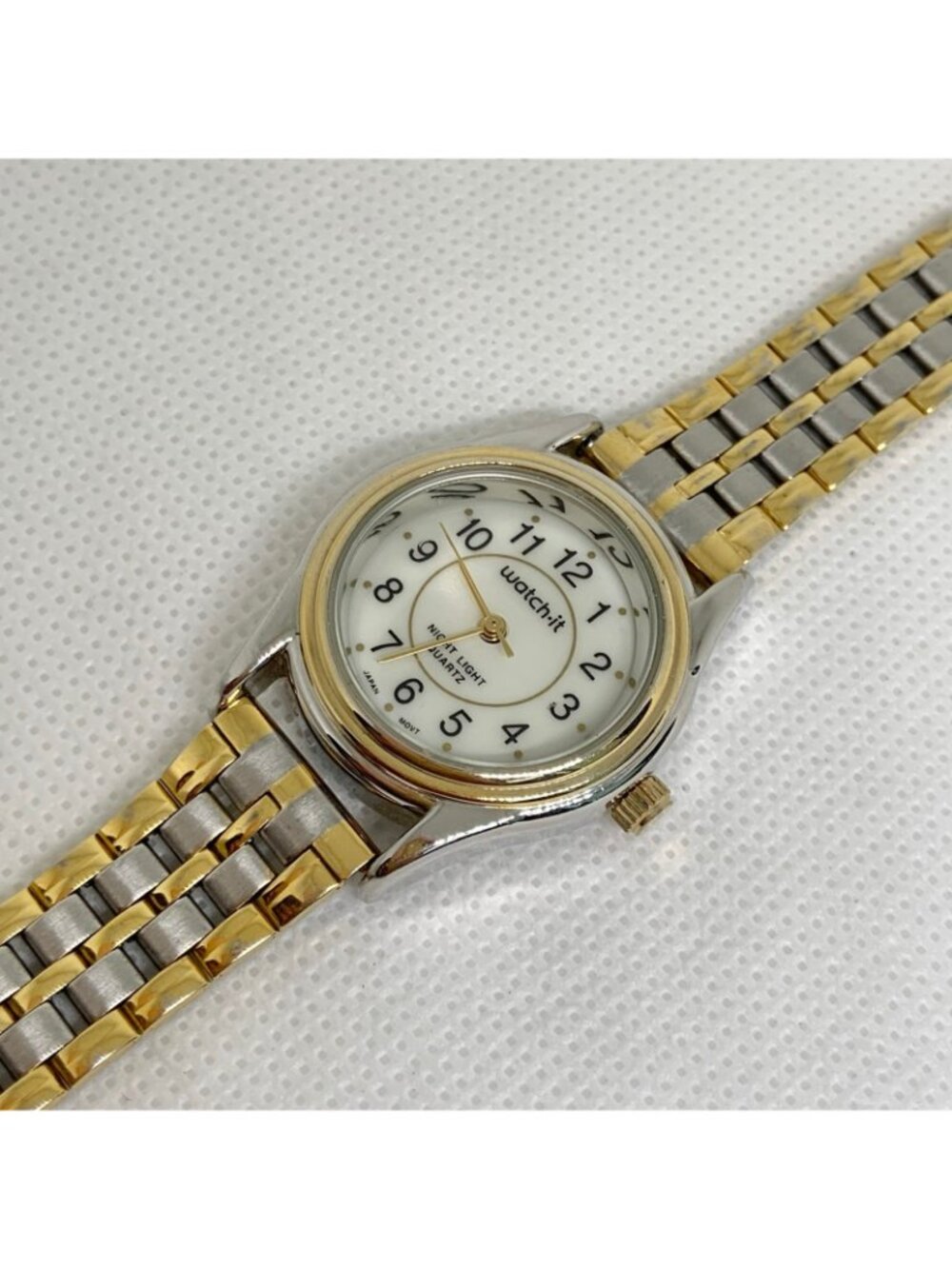 Vintage Advance watch-it women’s quartz watch two tone 23mm adjustable running - Picture 3 of 8